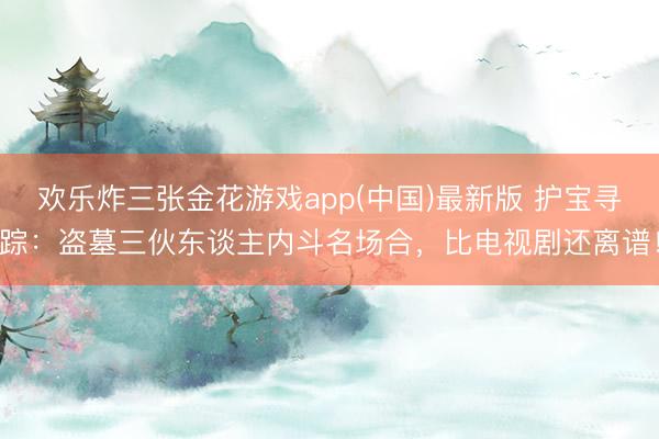 欢乐炸三张金花游戏app(中国)最新版 护宝寻踪：盗墓三伙东谈主内斗名场合，比电视剧还离谱！